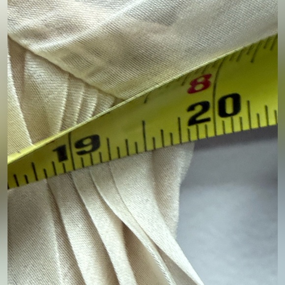 NWT Anthropologie Cream Pleated Stylish Shirt Like Mini Dress Women’s LP - Picture 16 of 16